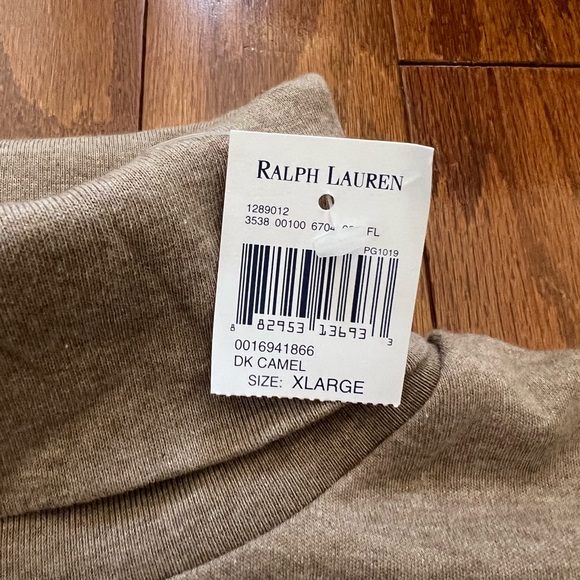 Brand New Polo Ralph Lauren Turtleneck Sweater Dark Camel - Picture 6 of 6